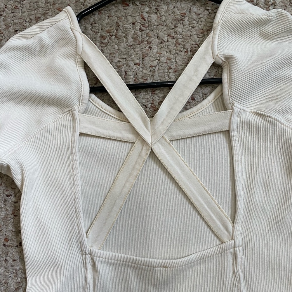 Free people 3/4 sleeve top